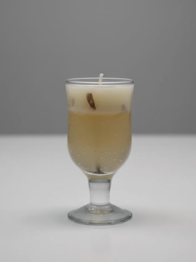 Scented Decorative Candle in Glass Cup – Handmade Aromatherapy Candle for Home Décor, Relaxation & Gift – Long Burning Soy Wax Candle with Elegant Design (Pack of 1) — view 1 of 4